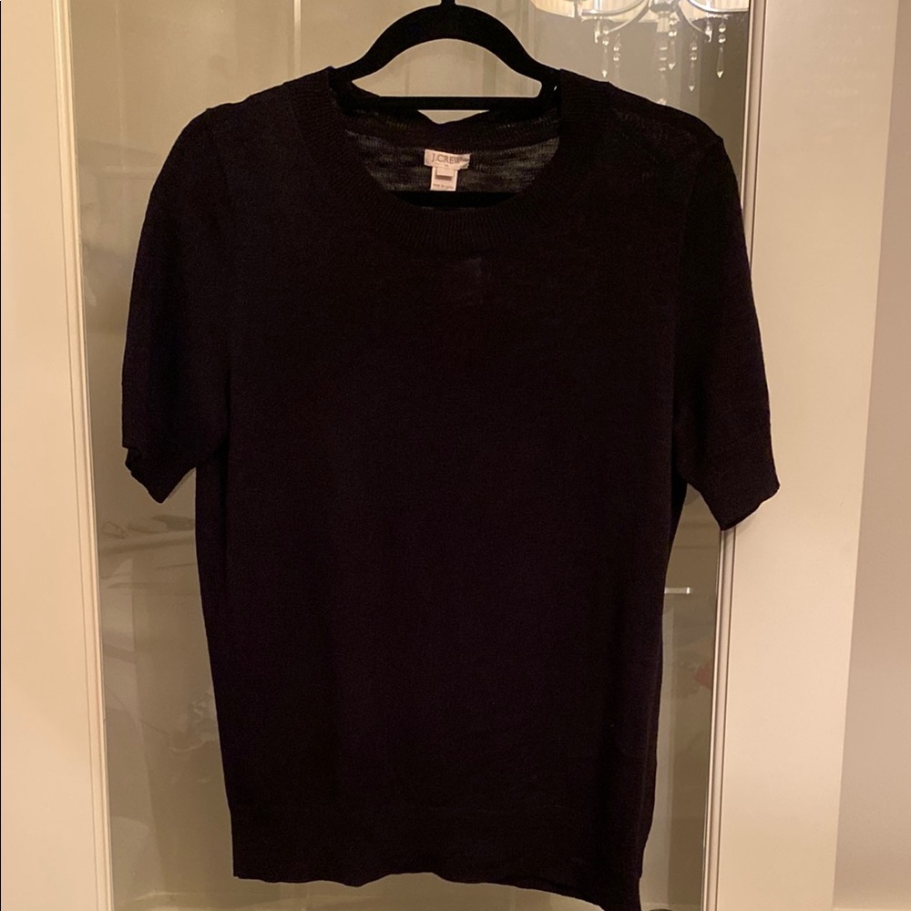 Black Short Sleeve Sweater J Crew